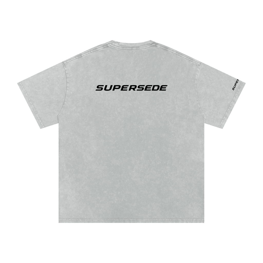 Snow Washed Oversized Cotton T-Shirt