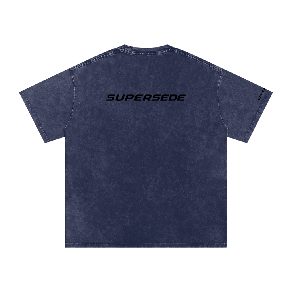 Snow Washed Oversized Cotton T-Shirt