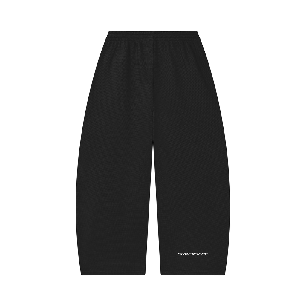 Unisex Waffle Barrel Leg Pants