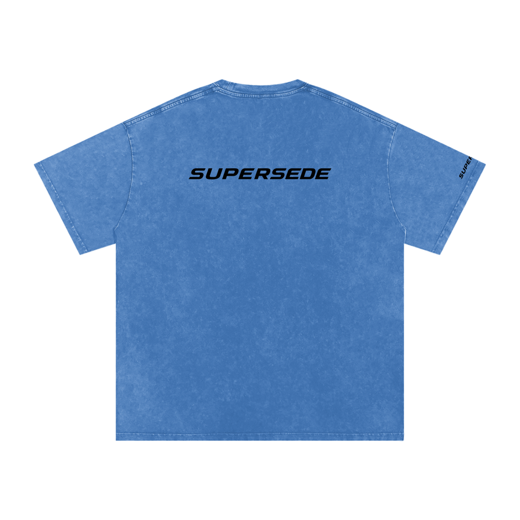 Snow Washed Oversized Cotton T-Shirt
