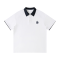 Contrast Collar Raglan Polo Shirt