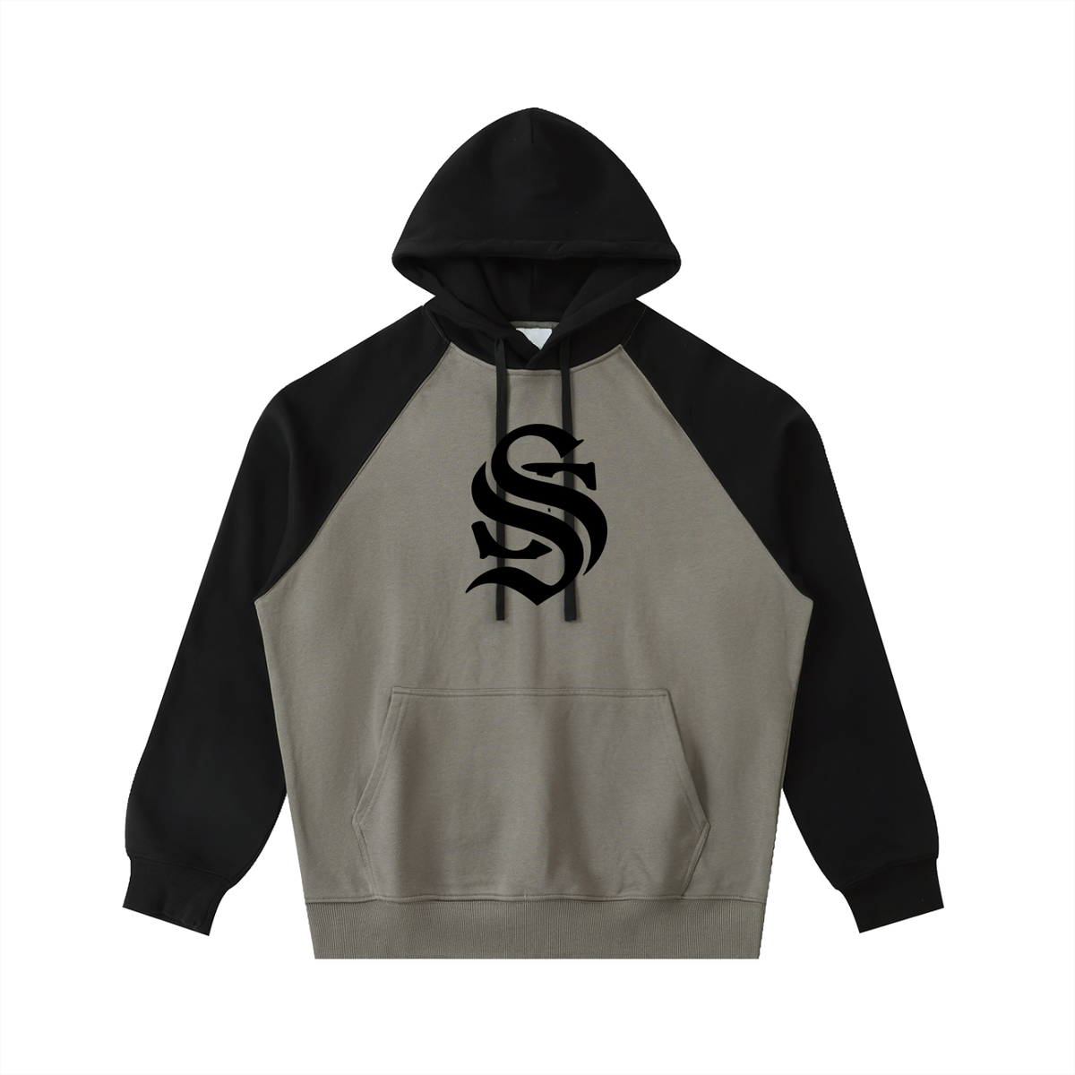 Color-Block Raglan Sleeve Hoodie