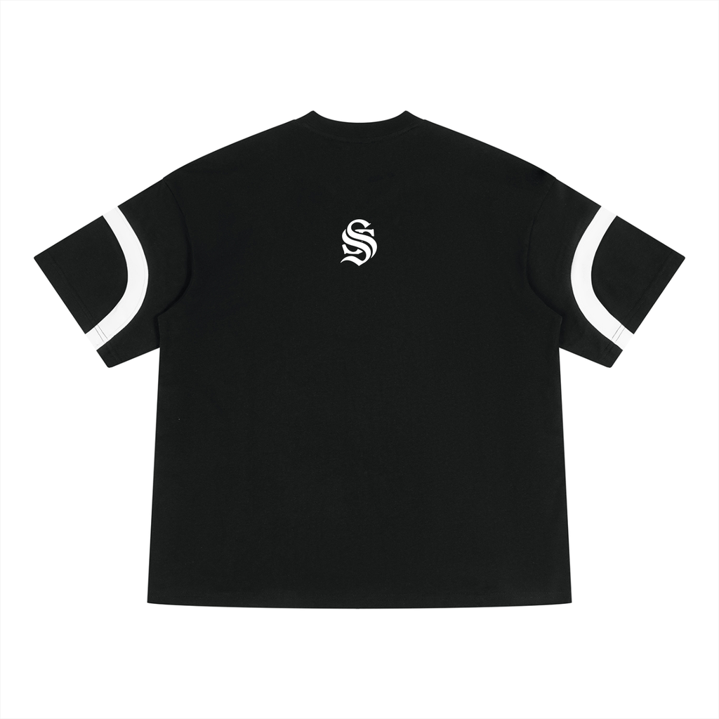 Unisex Color Block V-Neck T-Shirt