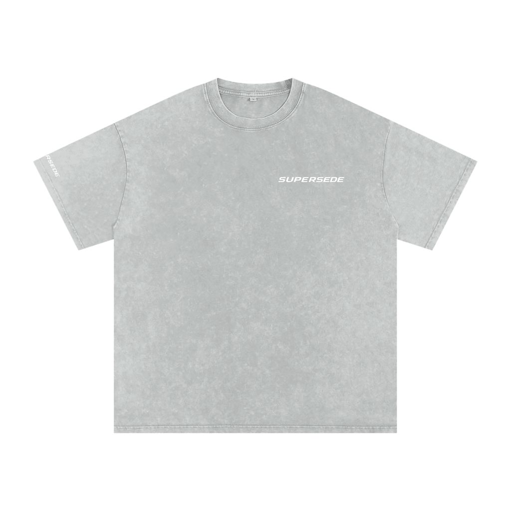 Snow Washed Oversized Cotton T-Shirt