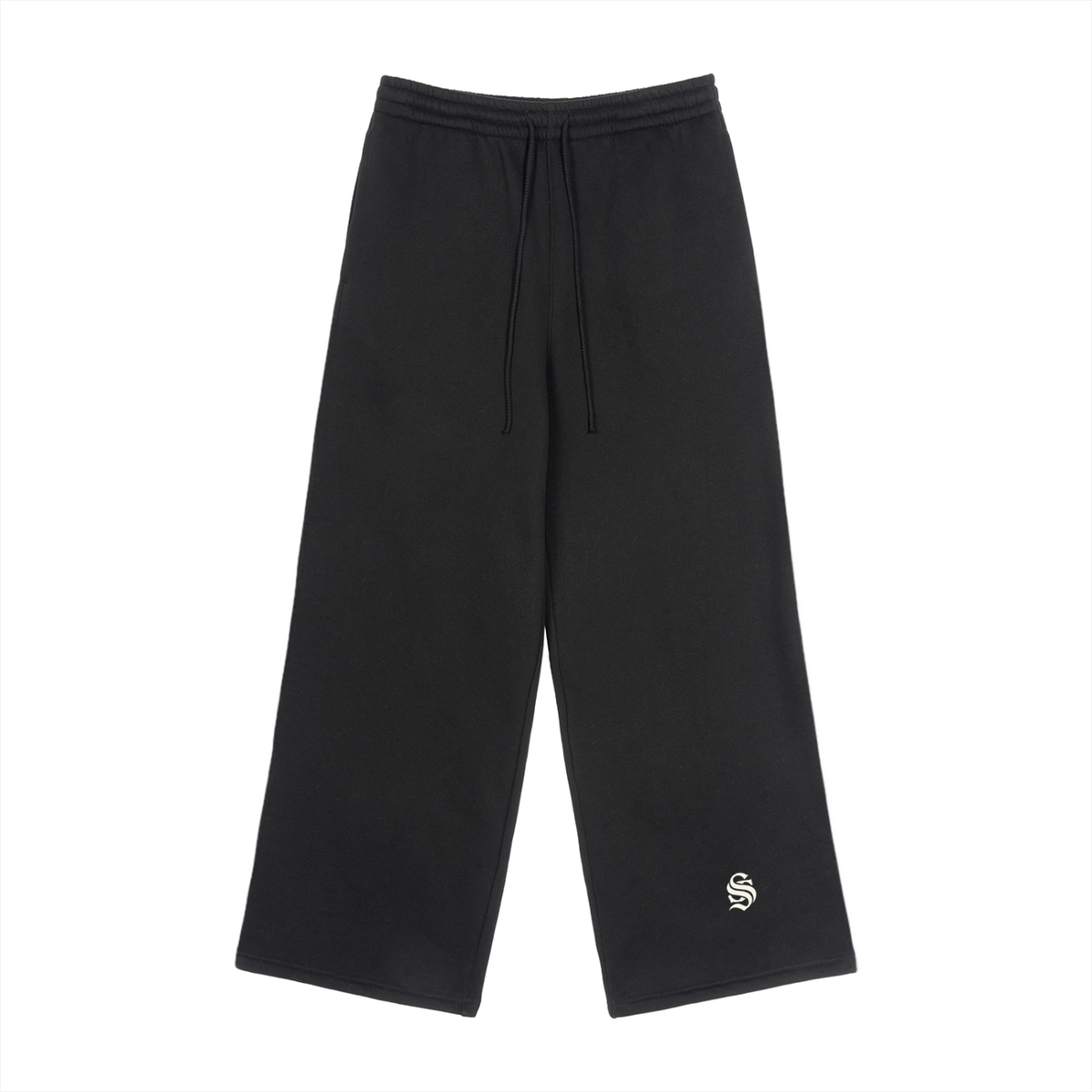 Fleece Drawstring Straight-Leg Sweatpants