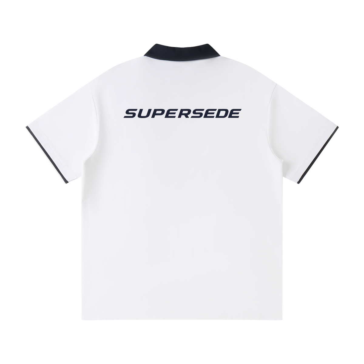Contrast Collar Raglan Polo Shirt